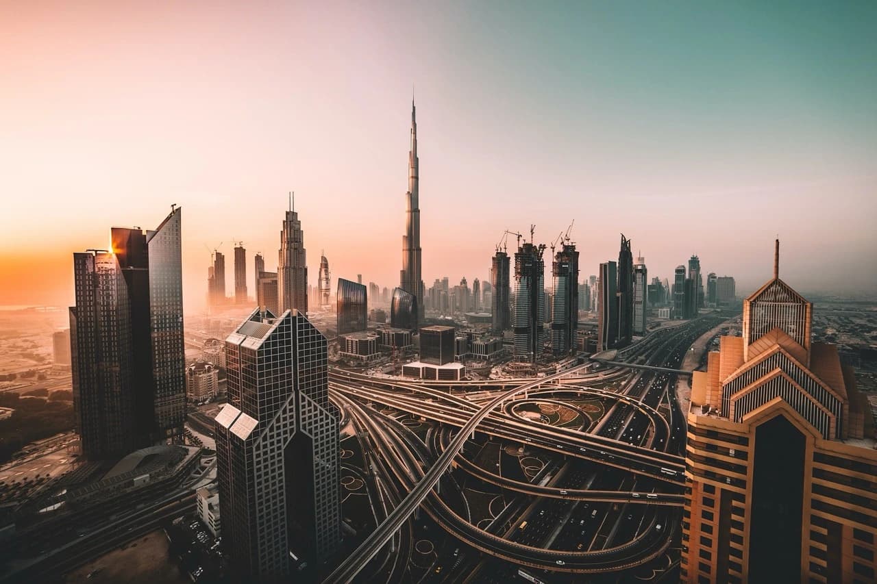 Dubai skyline representing the UAE jurisdictions Rousan & Associates serves